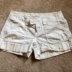 Express white shorts